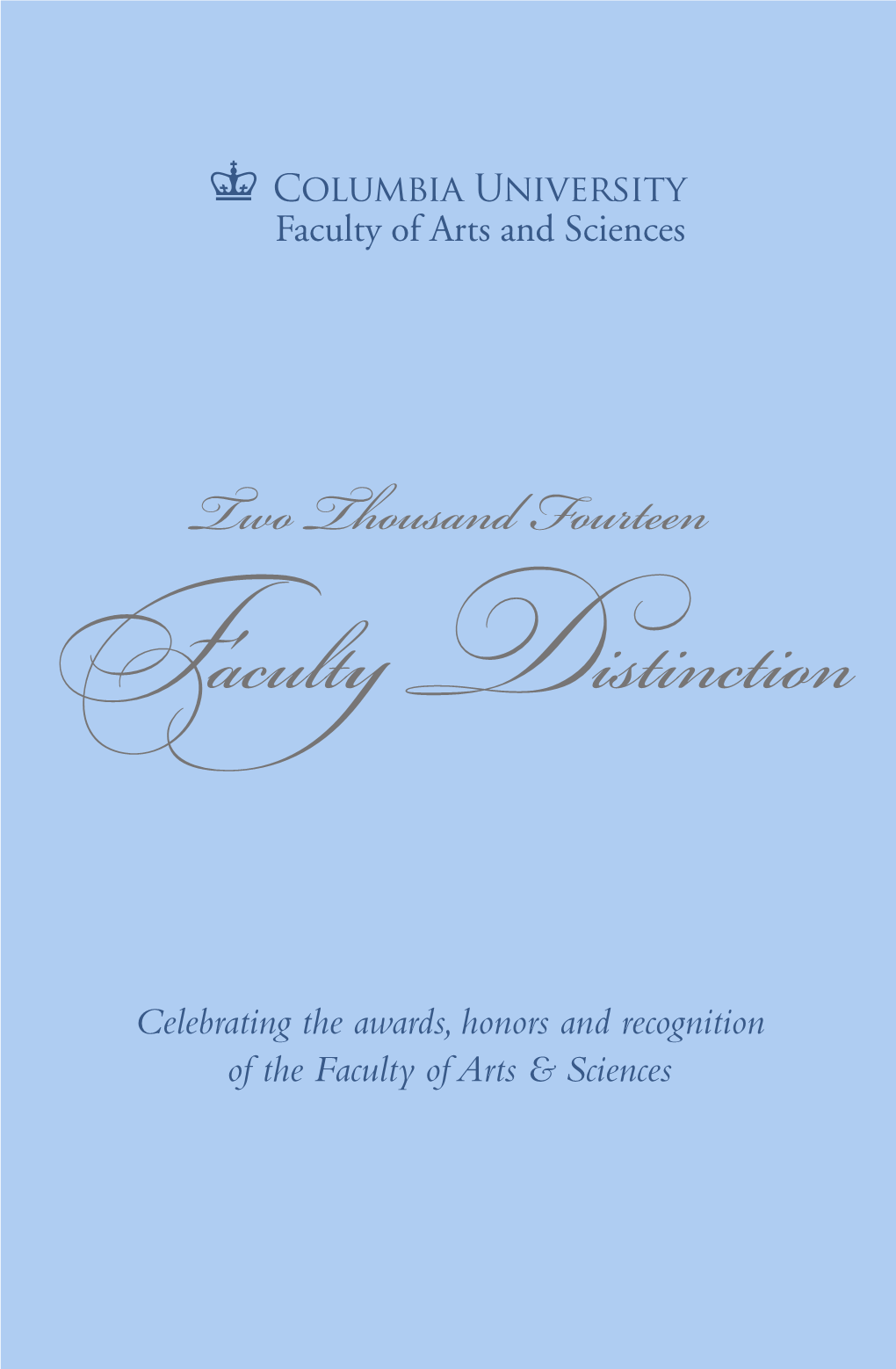 Faculty Distinction