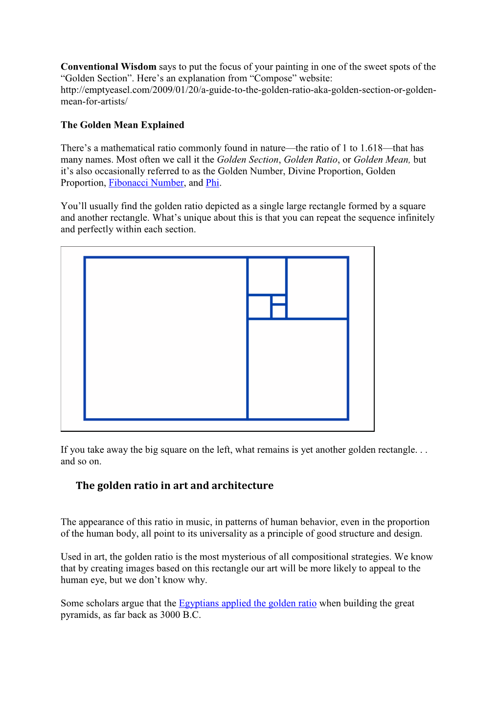 The Golden Ratio in Art and Architecture