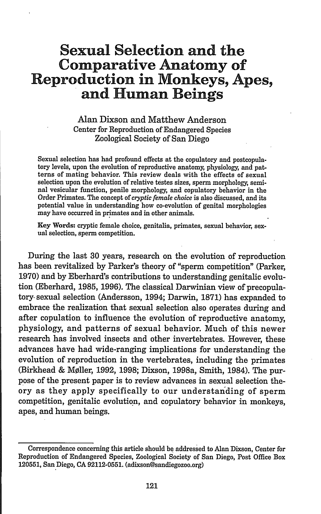 Repro Duction in Monkeys, Apes, and H[Umanrler B13eilnlges