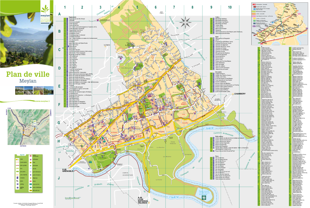 Plan De Ville I V E T E C6 Bellevue (Impasse De) G6 Malacher (Chemin De) E Du E C a C Harlaix Rc R M 89 Des Fleurs