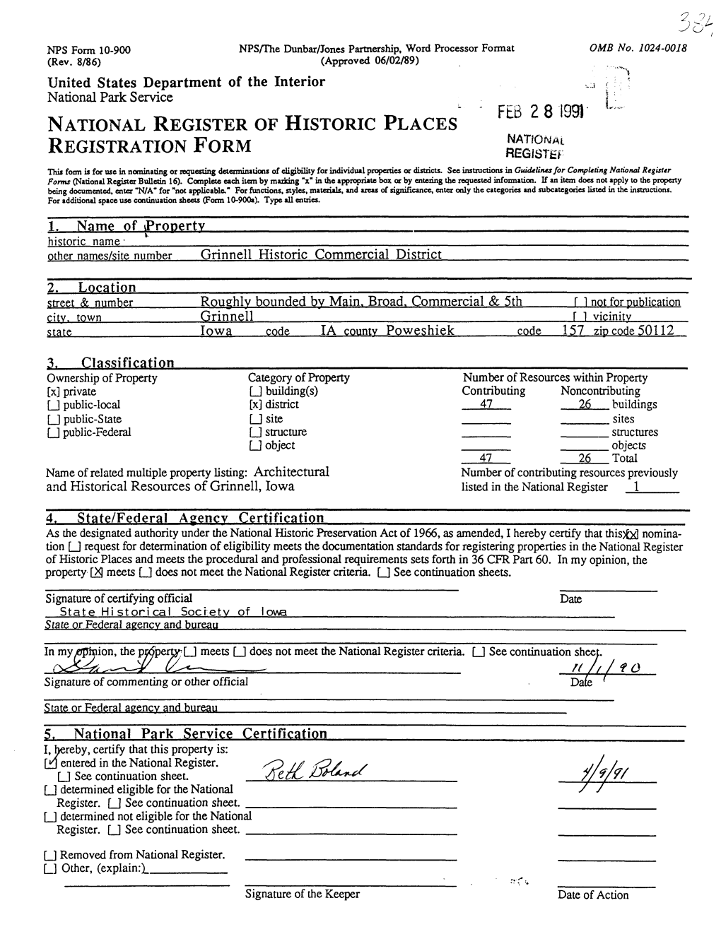 National Register of Historic Places Registration Form