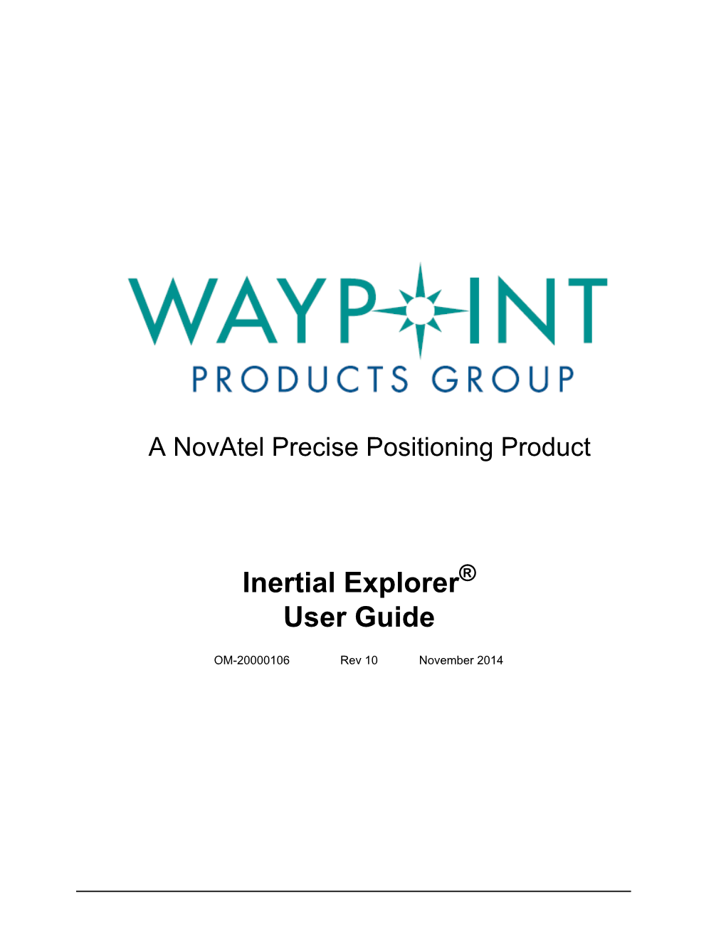 Inertial Explorer User Guide