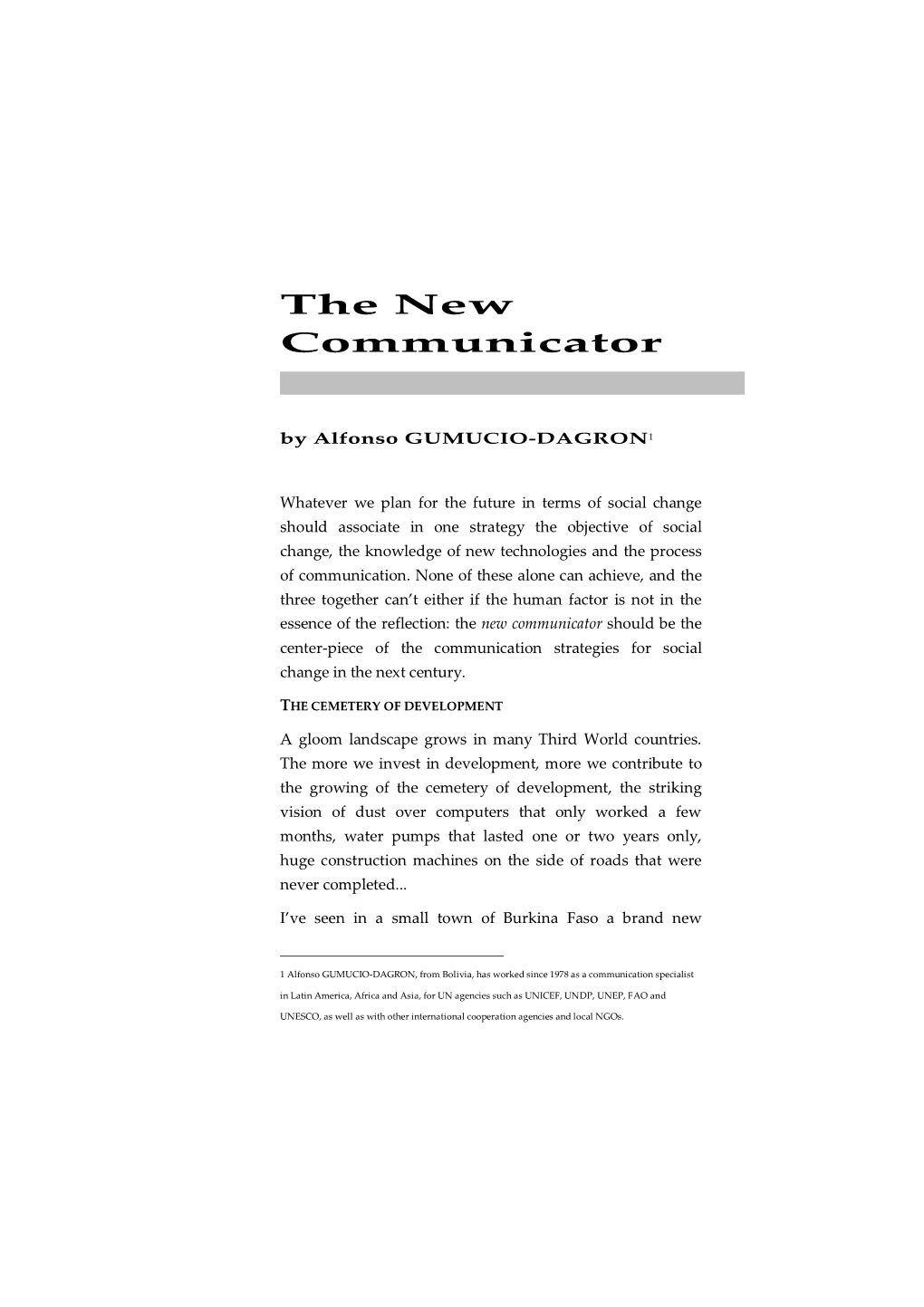 The New Communicator