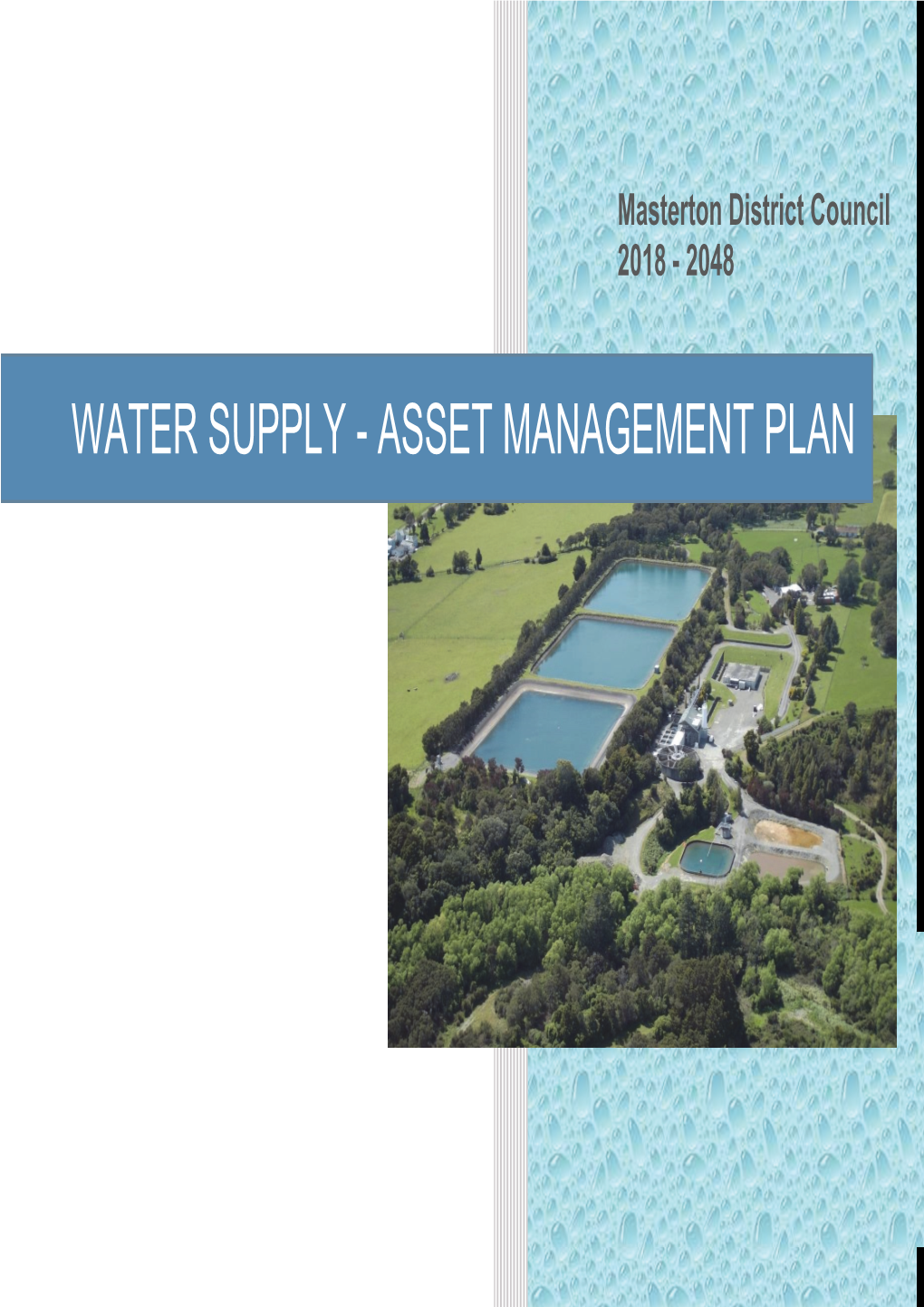 Water Supply Asset Management Plan 2018