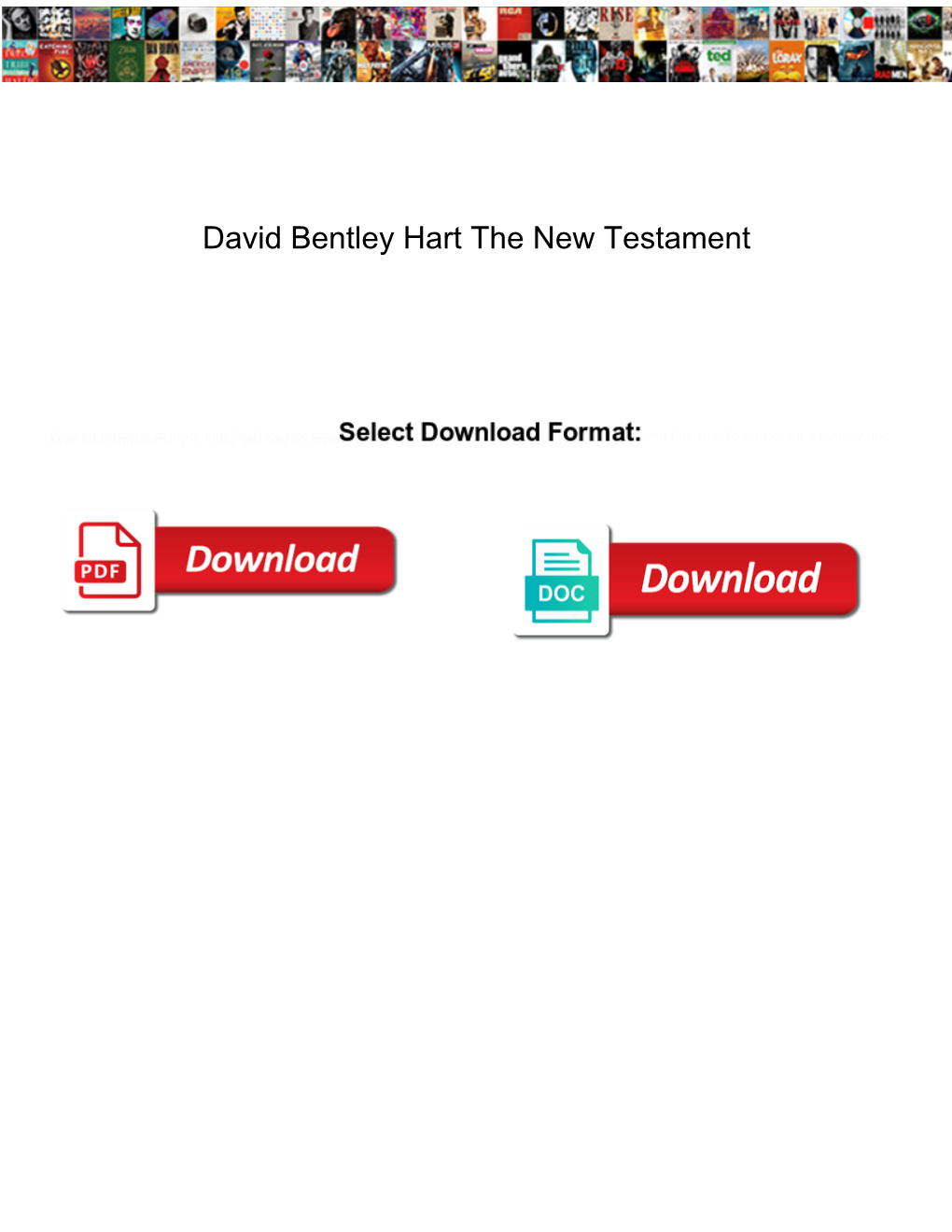David Bentley Hart the New Testament