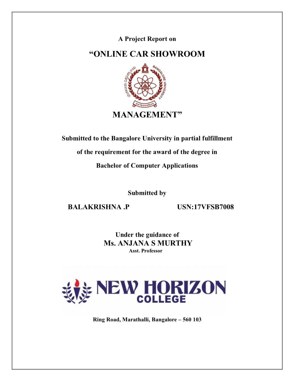 “Online Car Showroom Management”