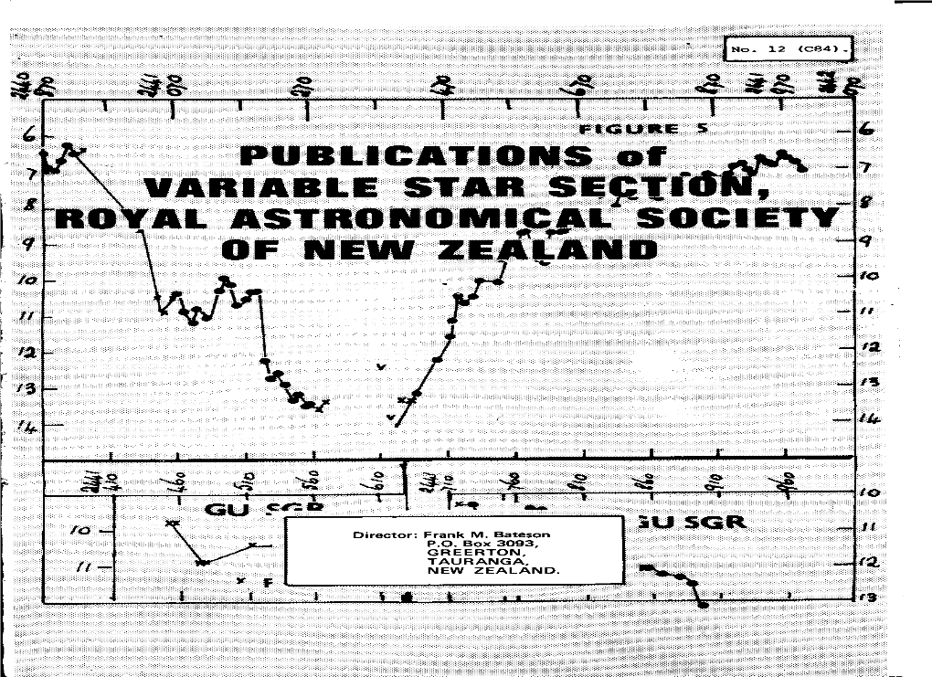 T T 7 I 1 I R PUBLICATIONS of VARIABLE STAR ROYAL