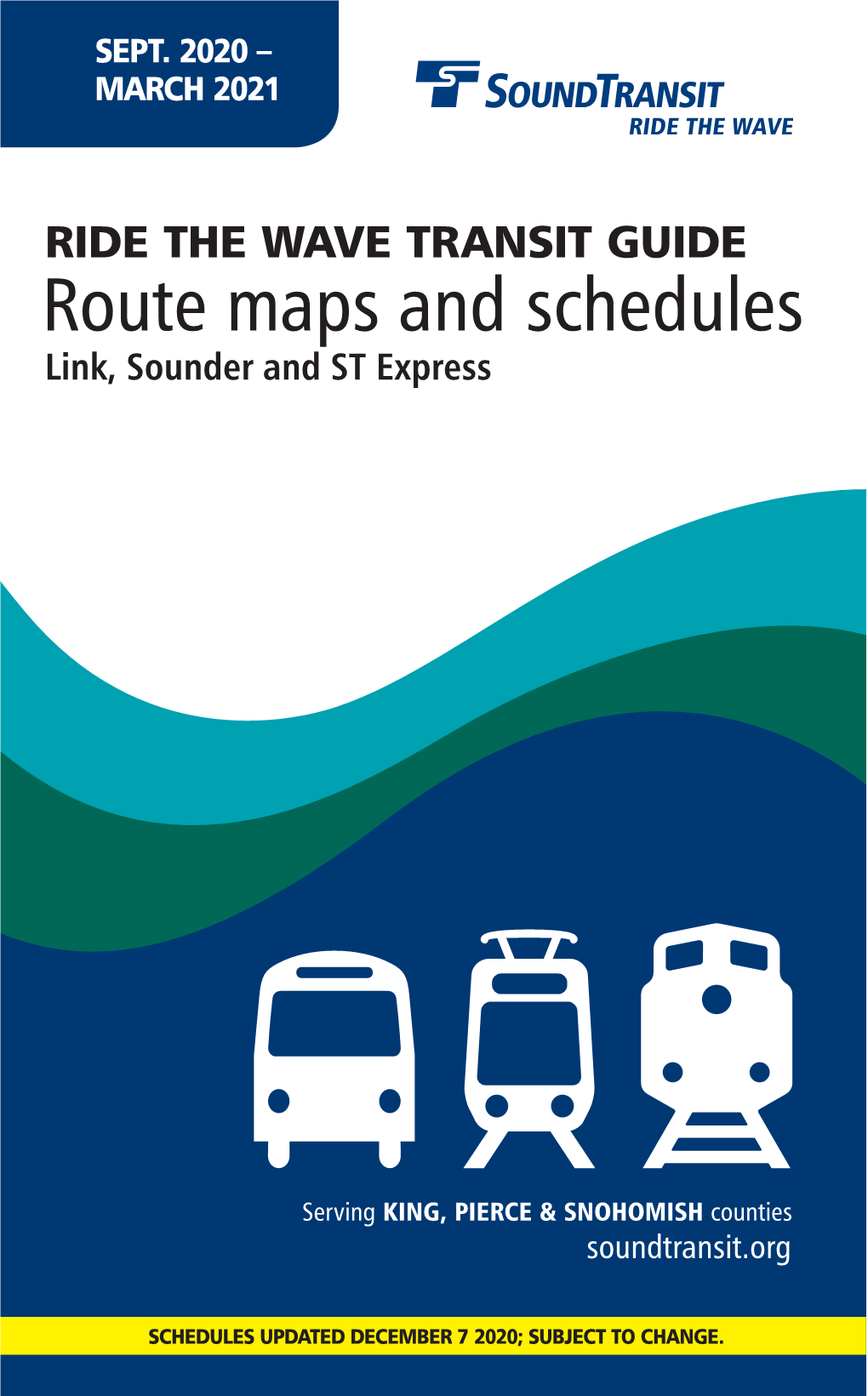 Ride the Wave Transit Guide, September 2020