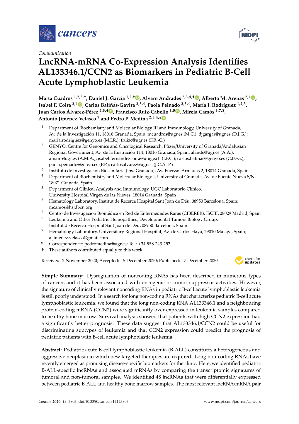 Downloaded Gene Expression of ALL Patients from Genomic Data Commons (TARGET Project, Last Updated 6 June 2020; N = 506)