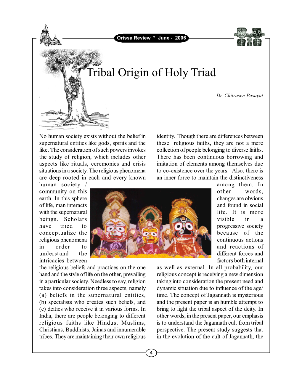 Tribal Origin of Holy Triad