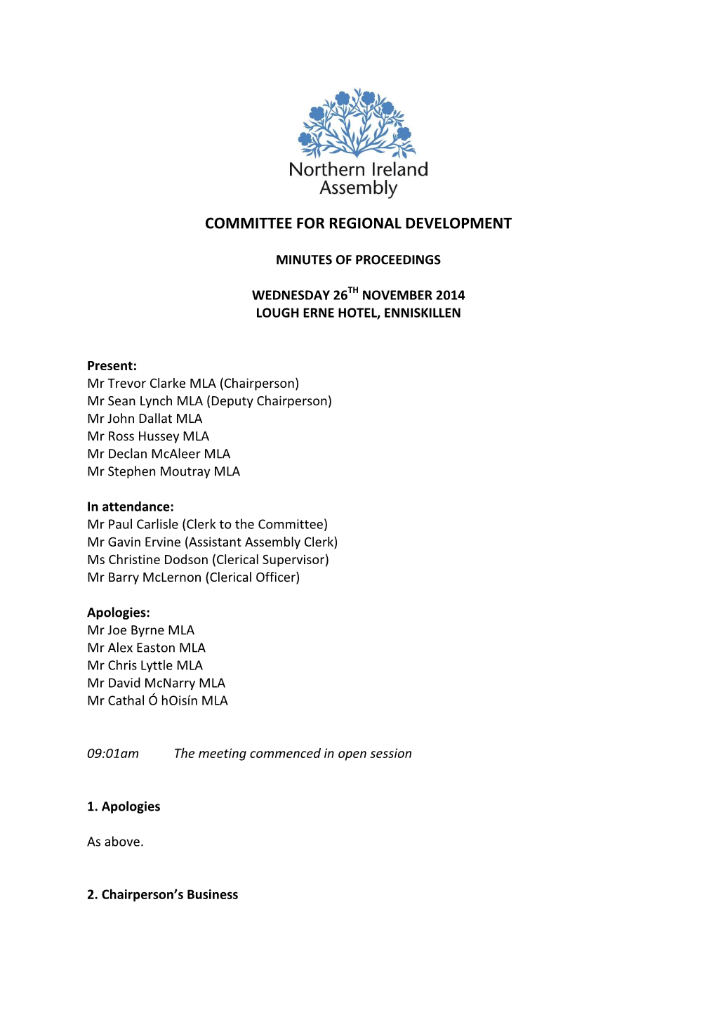 Committee for Regional Development