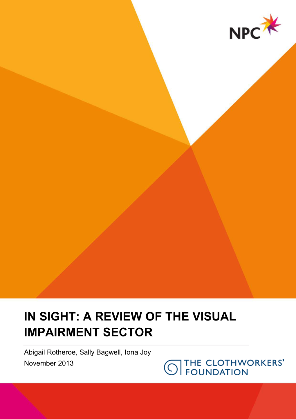 In Sight: a Review of the Visual Impairment Sector