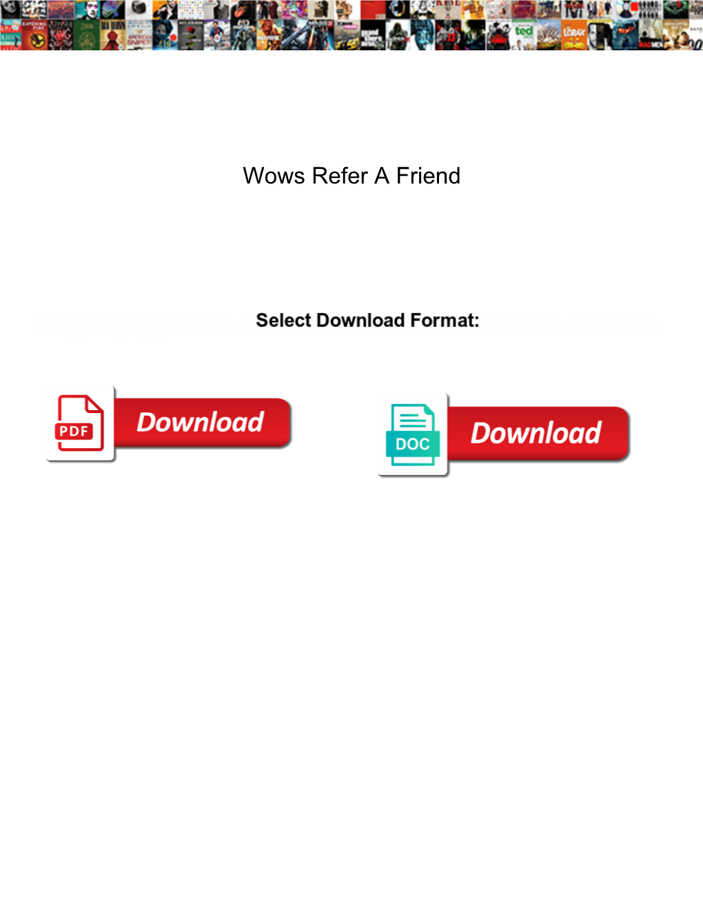 Wows Refer a Friend