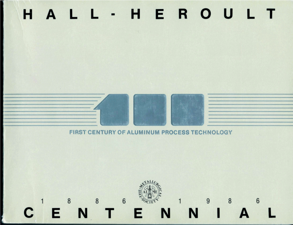 Hall-Héroult Centennial