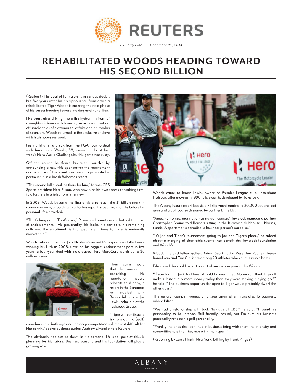 Rehabilitated Woods Heading Toward His Second Billion