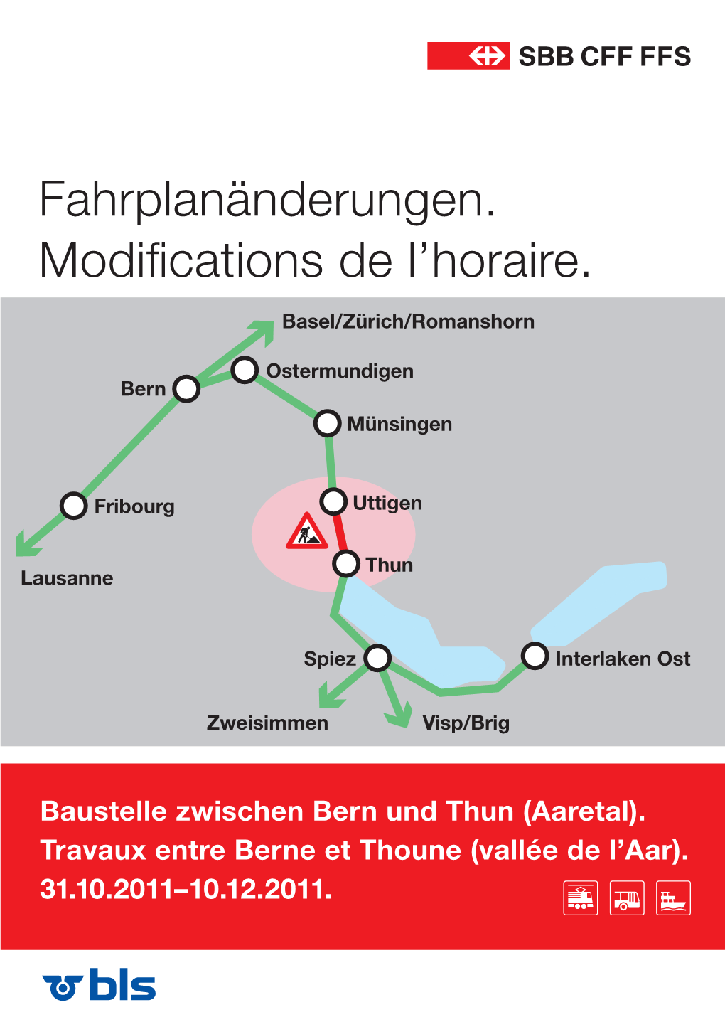 Fahrplanänderungen. Modifications De L'horaire