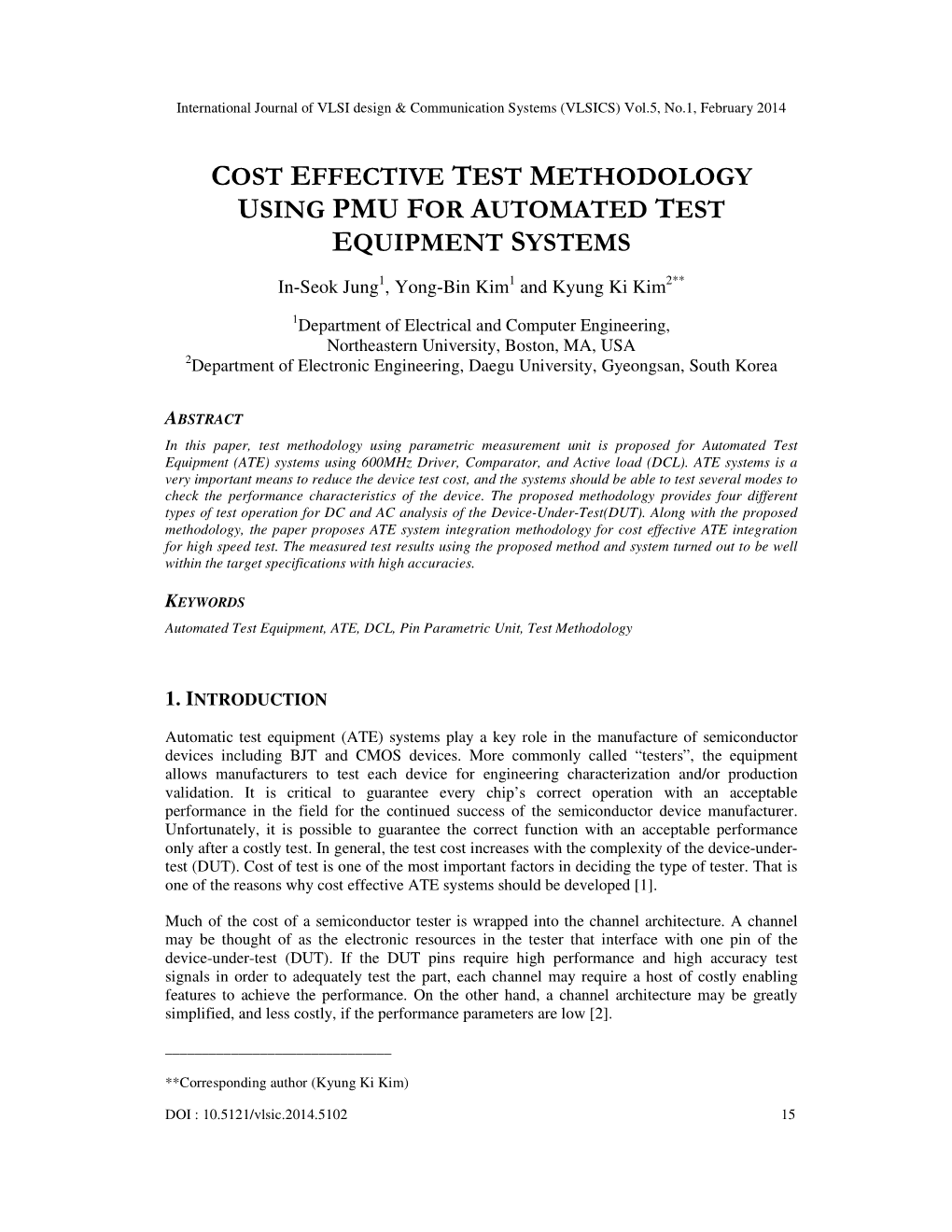 Cost Effective Test Methodology Using Pmu for Automated Test Equipment Systems