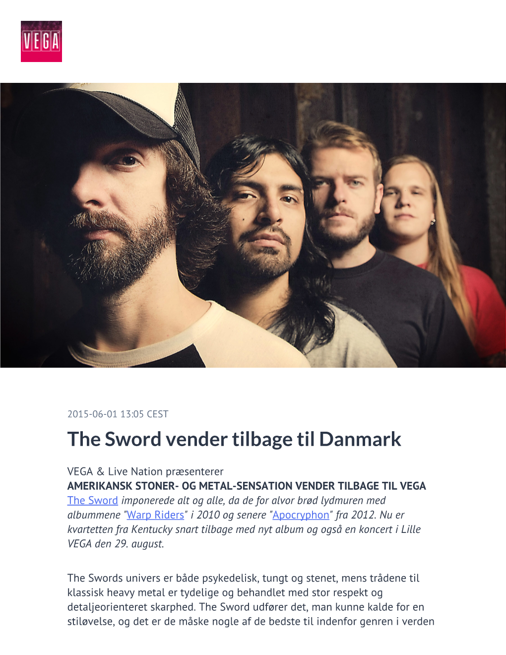 The Sword Vender Tilbage Til Danmark