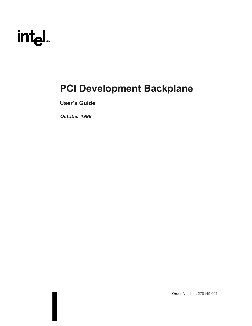 PCI Development Backplane