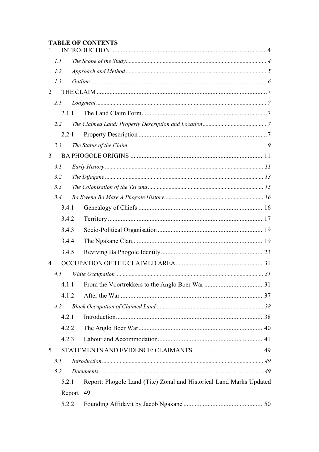 Table of Contents 1 Introduction