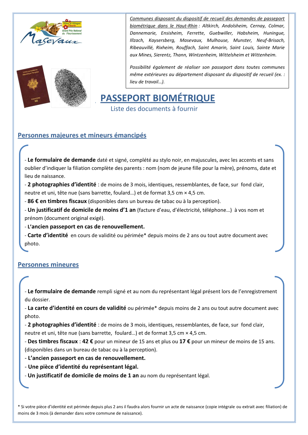 Passeport Biométrique