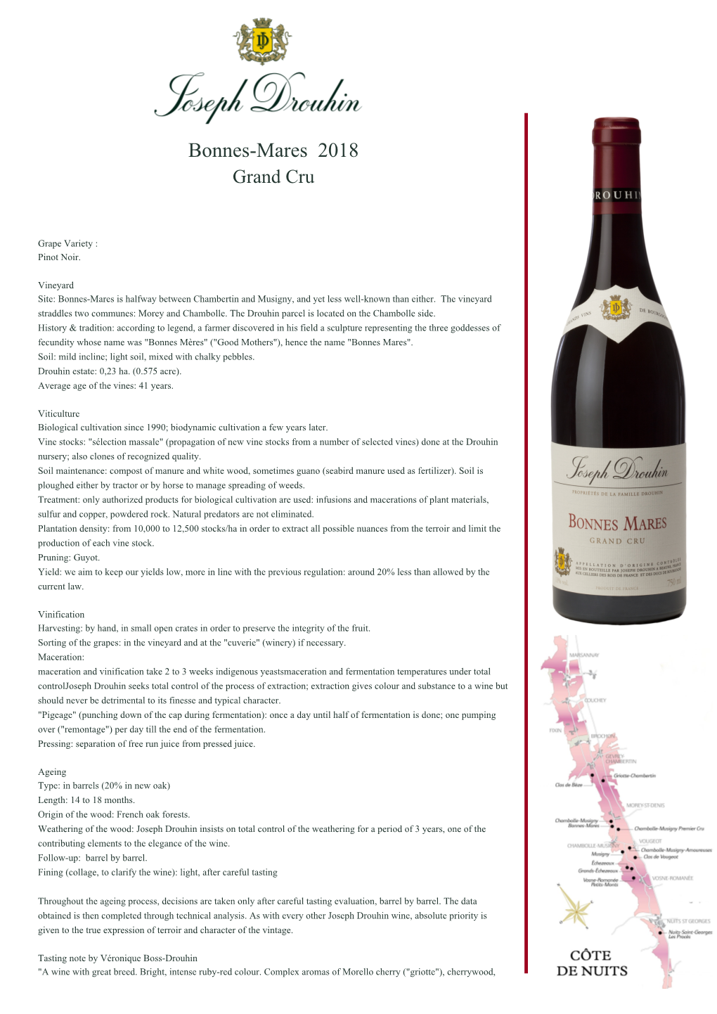 Bonnes-Mares 2018 Grand Cru