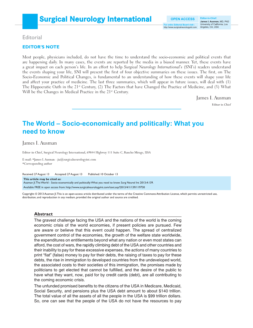 The World–Socio‑Economically and Politically: What You Need to Know