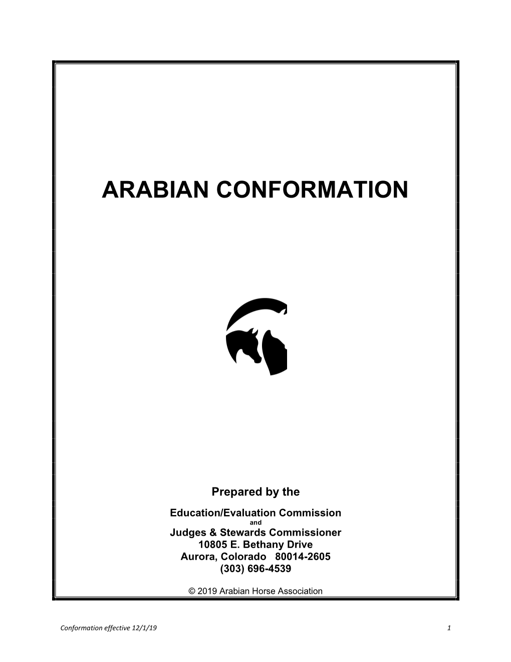 Arabian Conformation