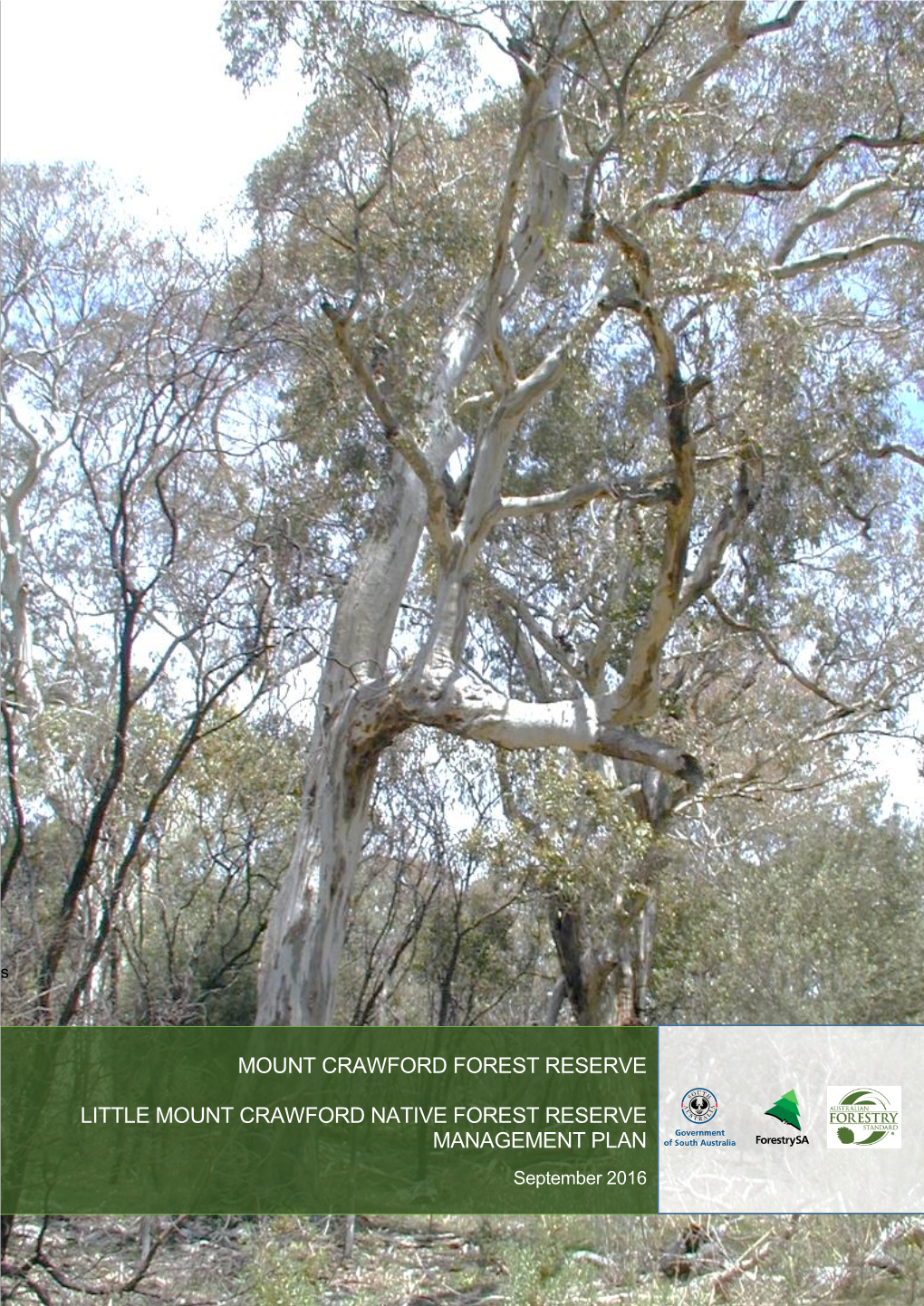 Little Mount Crawford Native Forest Reserve Management Plan