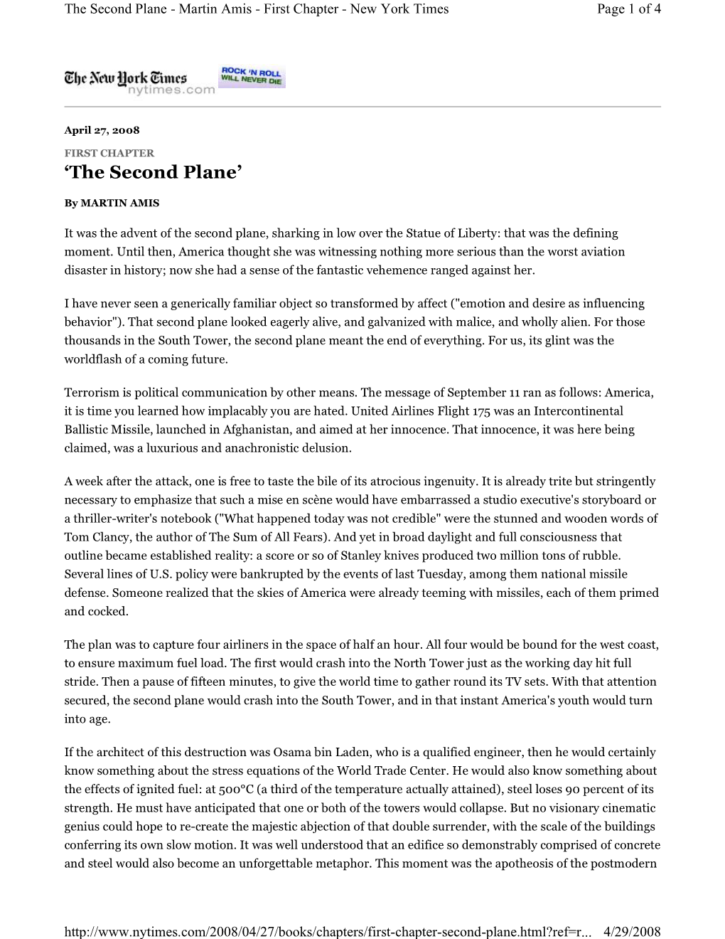 'The Second Plane'