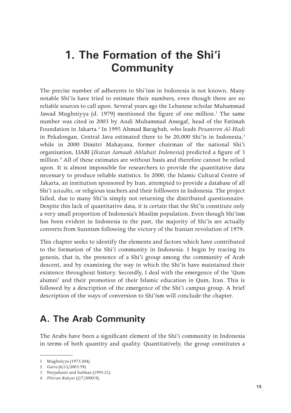 1. the Formation of the Shi'i Community