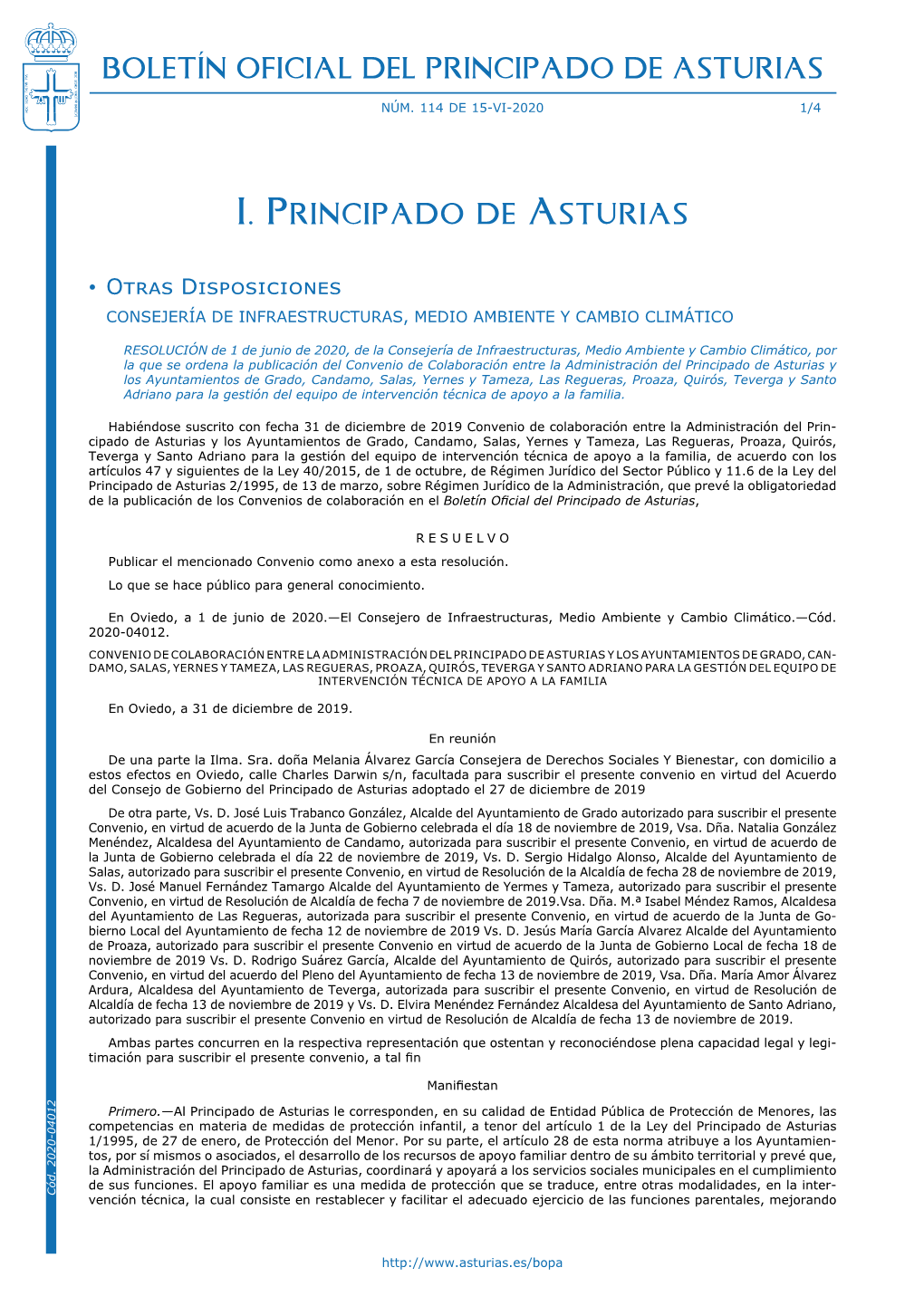 Boletín Oficial Del Principado De Asturias