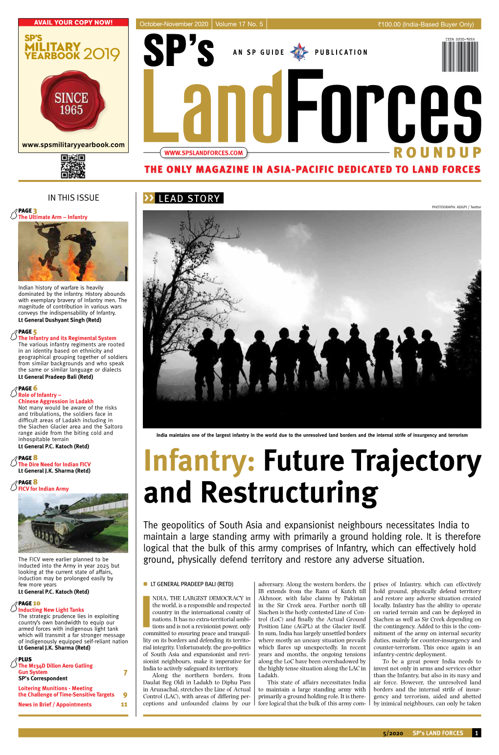 Infantry: Future Trajectory and Restructuring