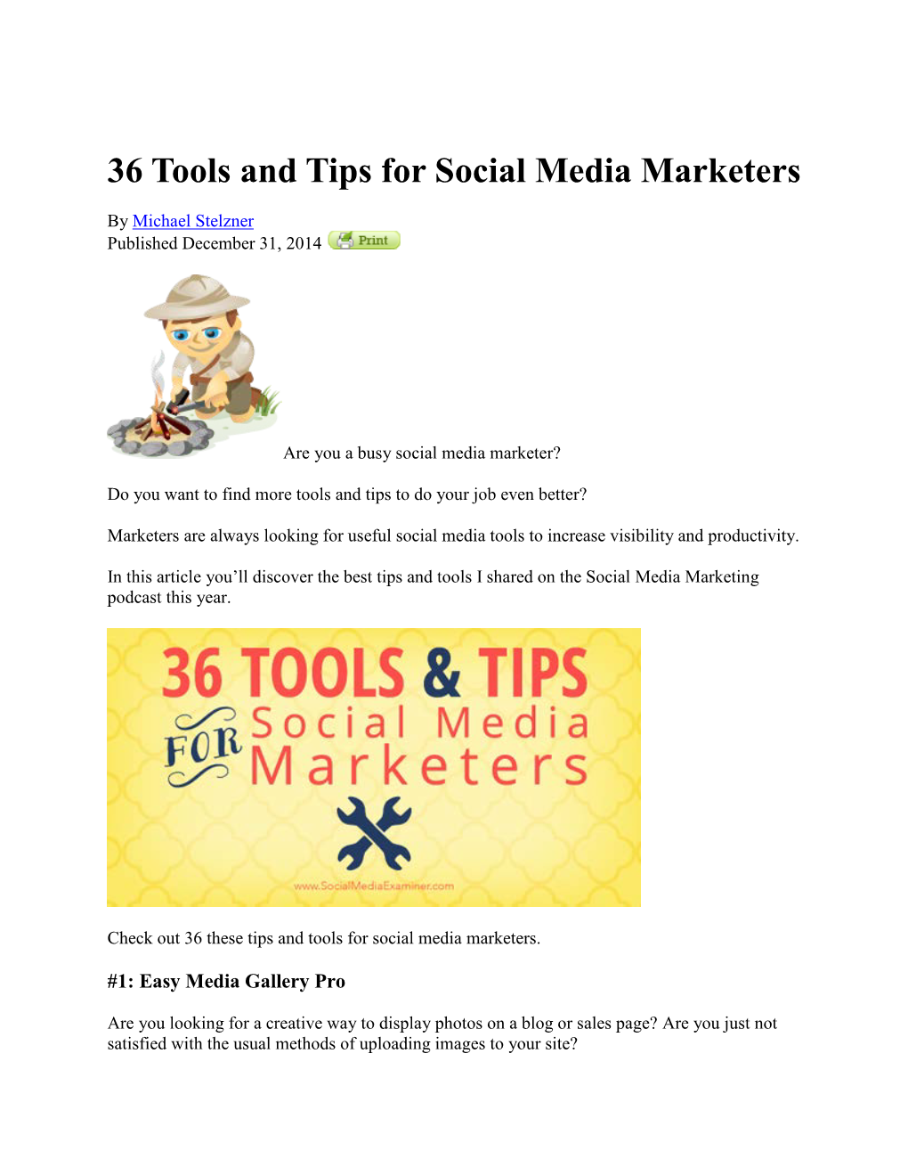 36 Tools and Tips for Social Media Marketers