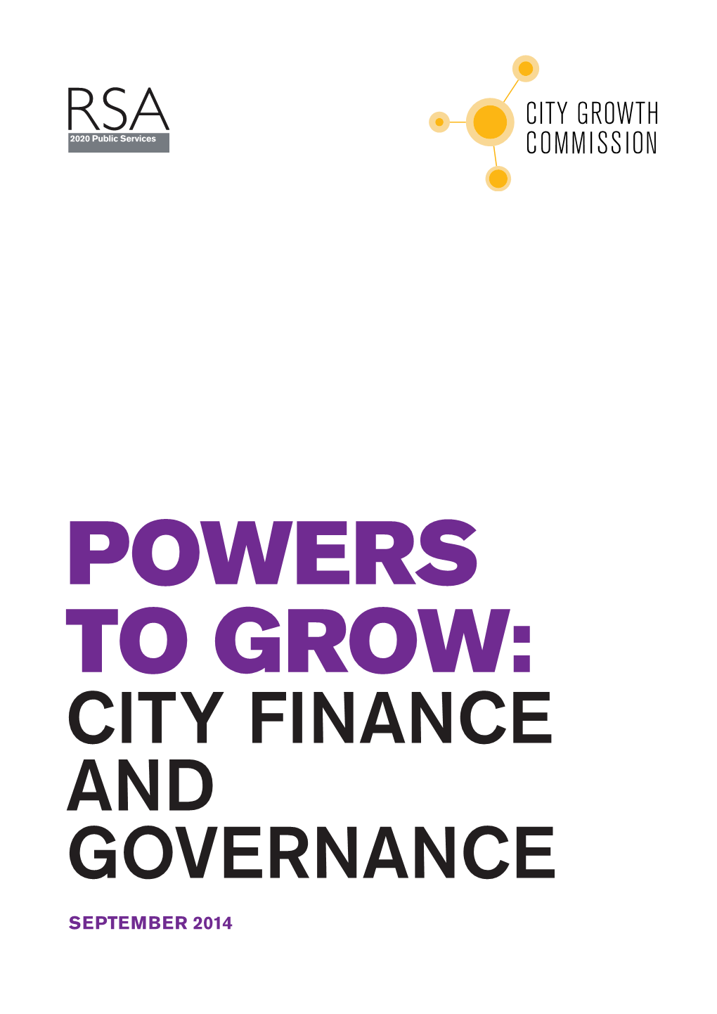 City Finance and Governance