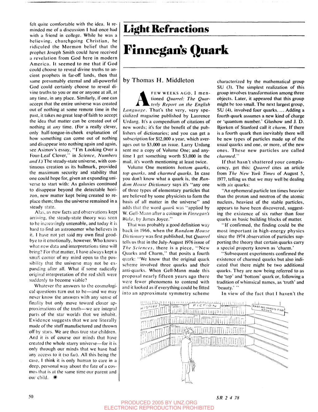 Finneganls Quark a Revelation from God Here in Modern America