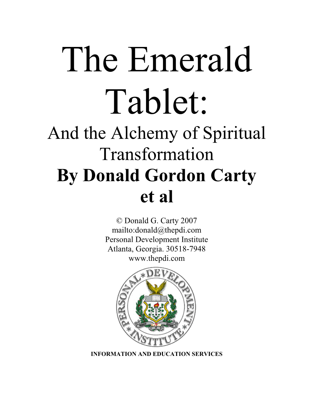 Emerald Tablet