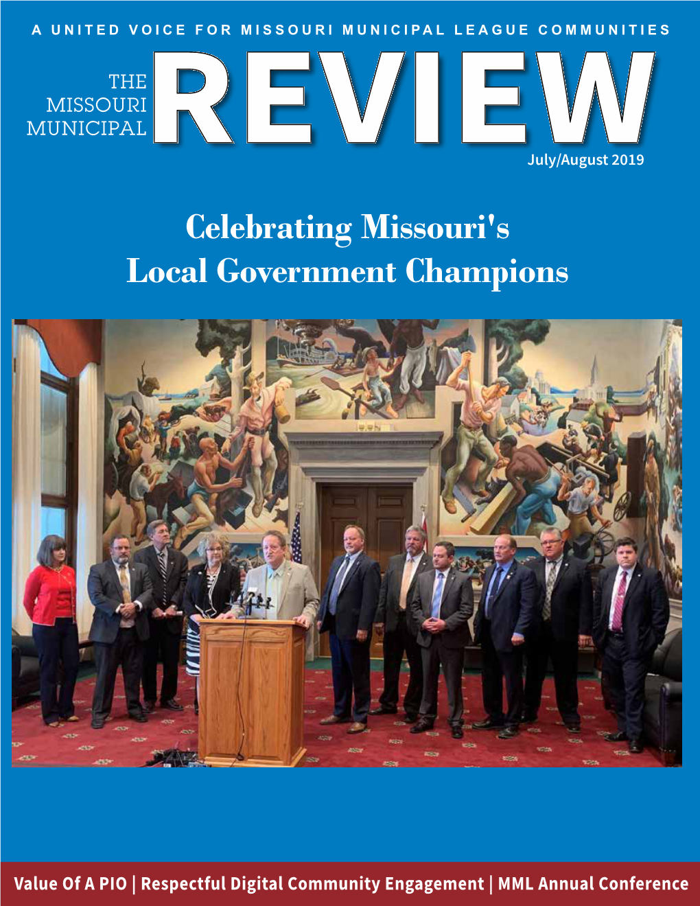 July/August 2019 Celebrating Missouri's Local Government Champions