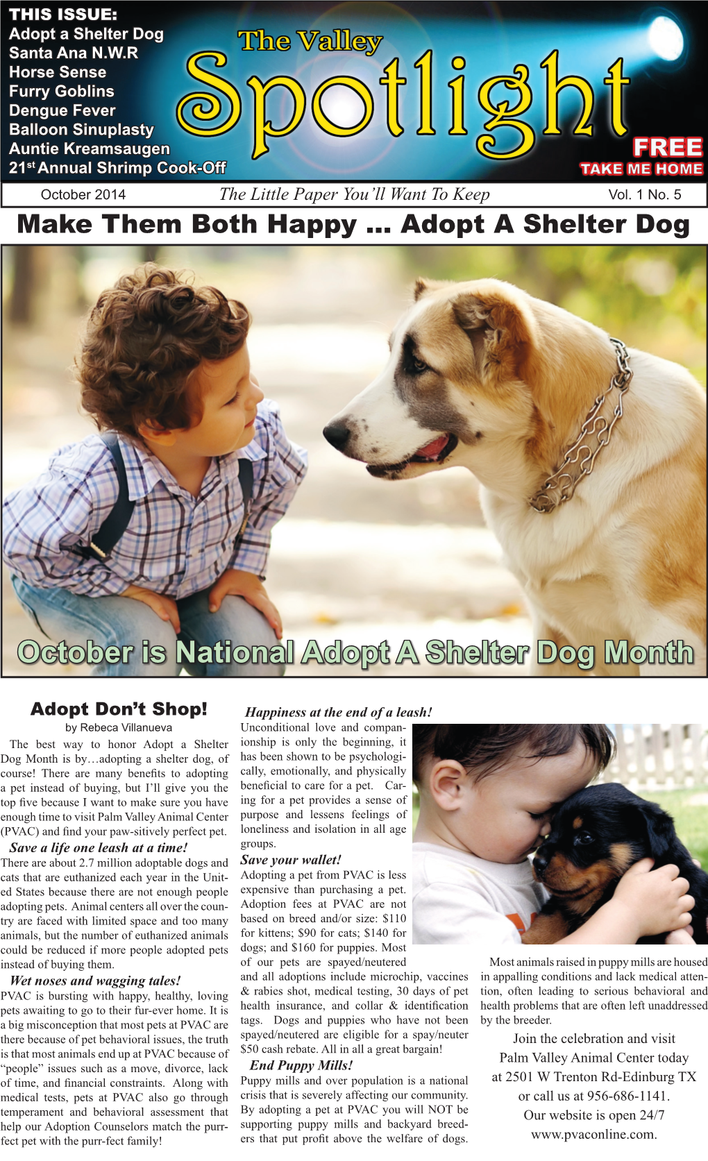 October Is National Adopt a Shelter Dog Month