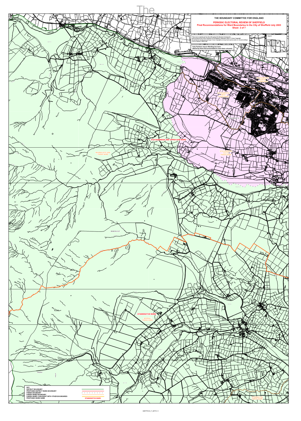 THE BOUNDARY COMMITTEE for ENGLAND PERIODIC ELECTORAL REVIEW of SHEFFIELD Final Recommendations for Ward Boundaries in the City