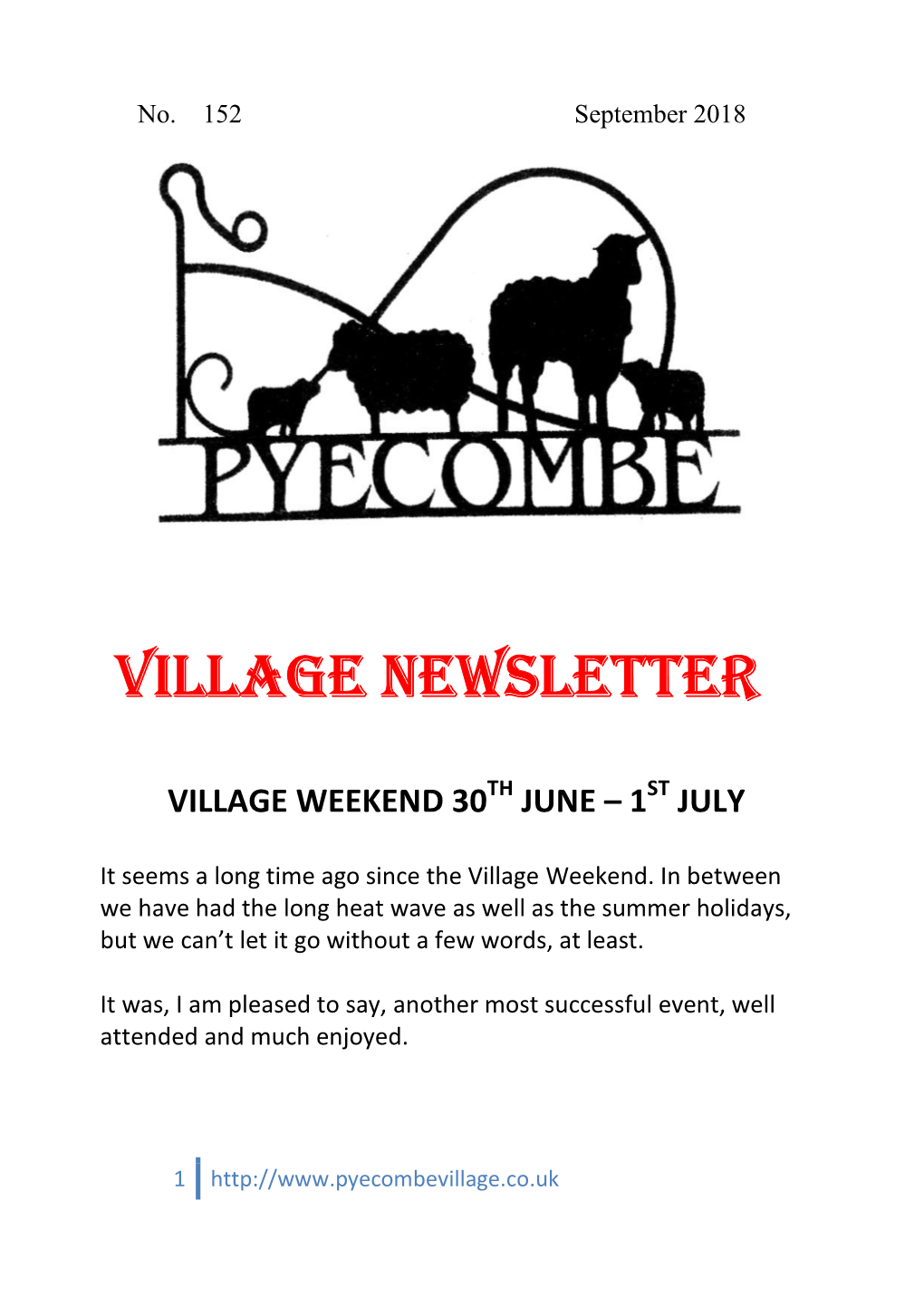 Village Newsletter