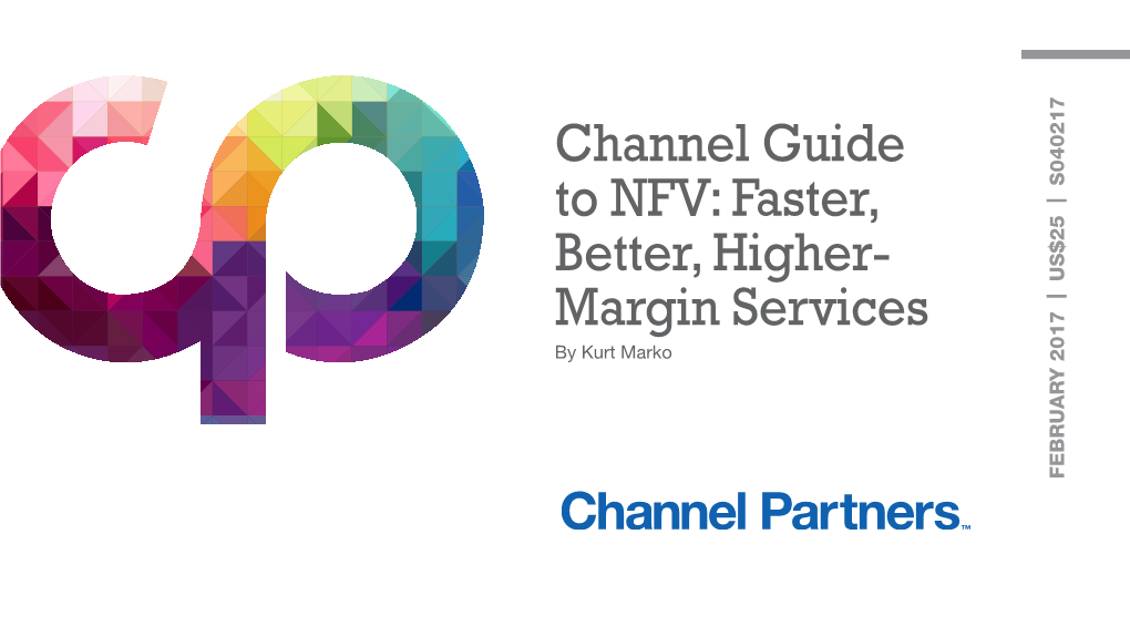 Channel Guide to NFV: Faster, Better, Higher- Margin Services