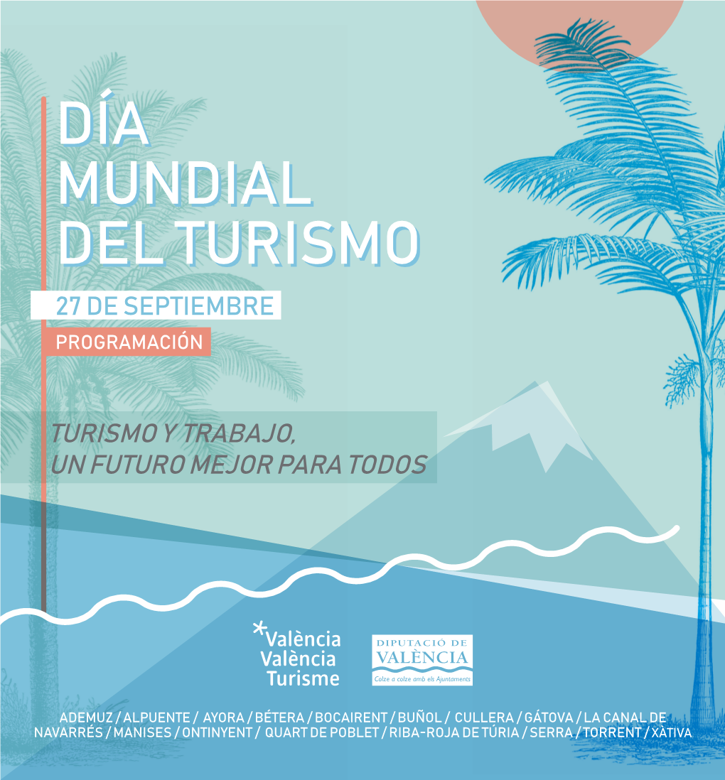 Día Mundial Del Turismo Programación De La Província De València 27 De Septiembre