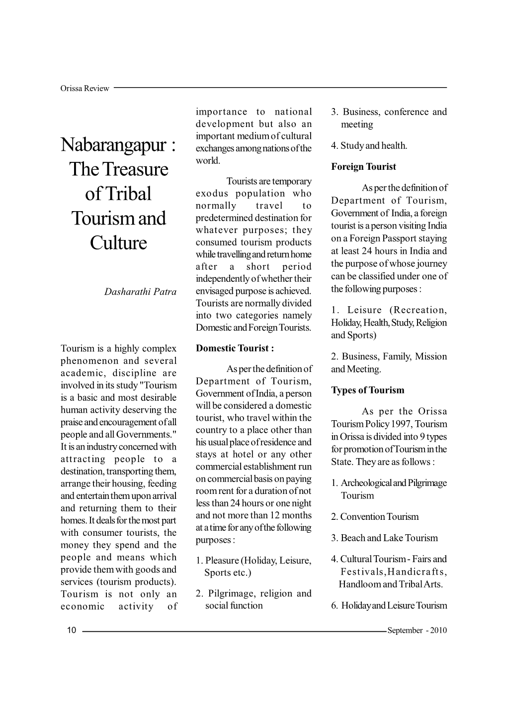 Nabarangapur : the Treasure of Tribal Tourism