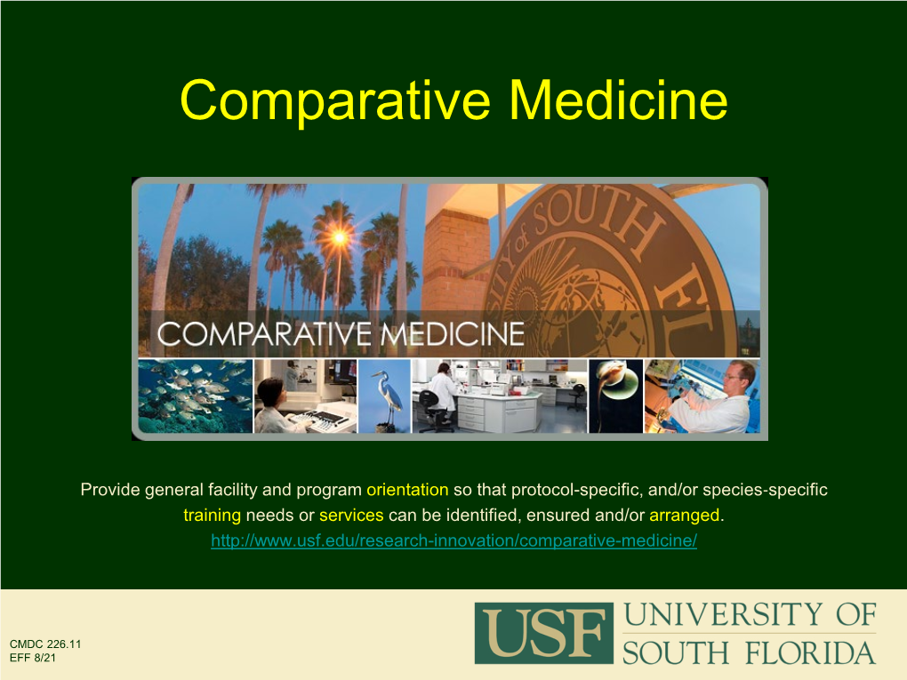 Comparative Medicine