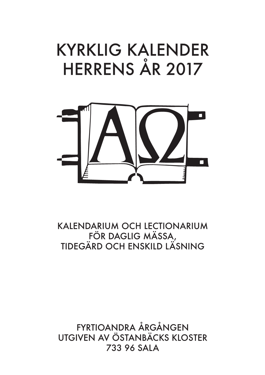 Kyrklig Kalender Herrens År 2017