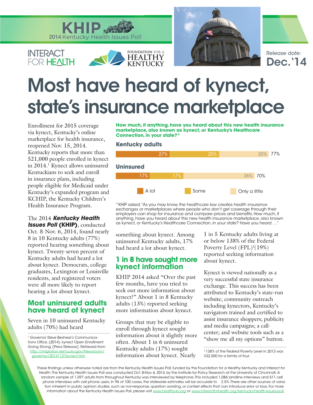 Most Have Heard of Kynect, State's Insurance Marketplace