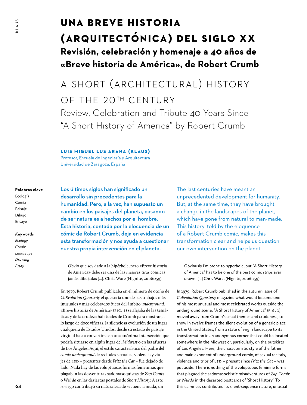 De Robert Crumb a Short (Architectural) History of the 20Th Century Review, Celebration and Tribute 40 Years Since “A Short History of America” by Robert Crumb