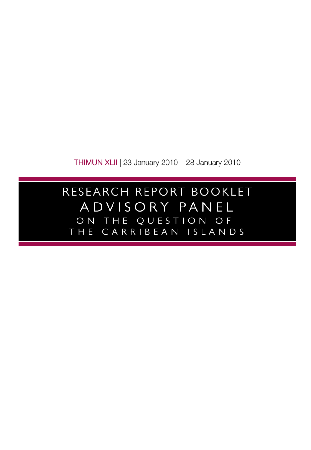 Advisory Panel Report