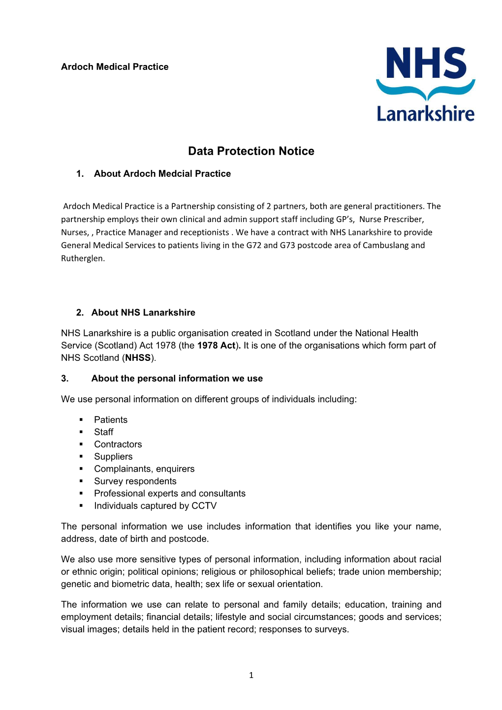 Data Protection Notice